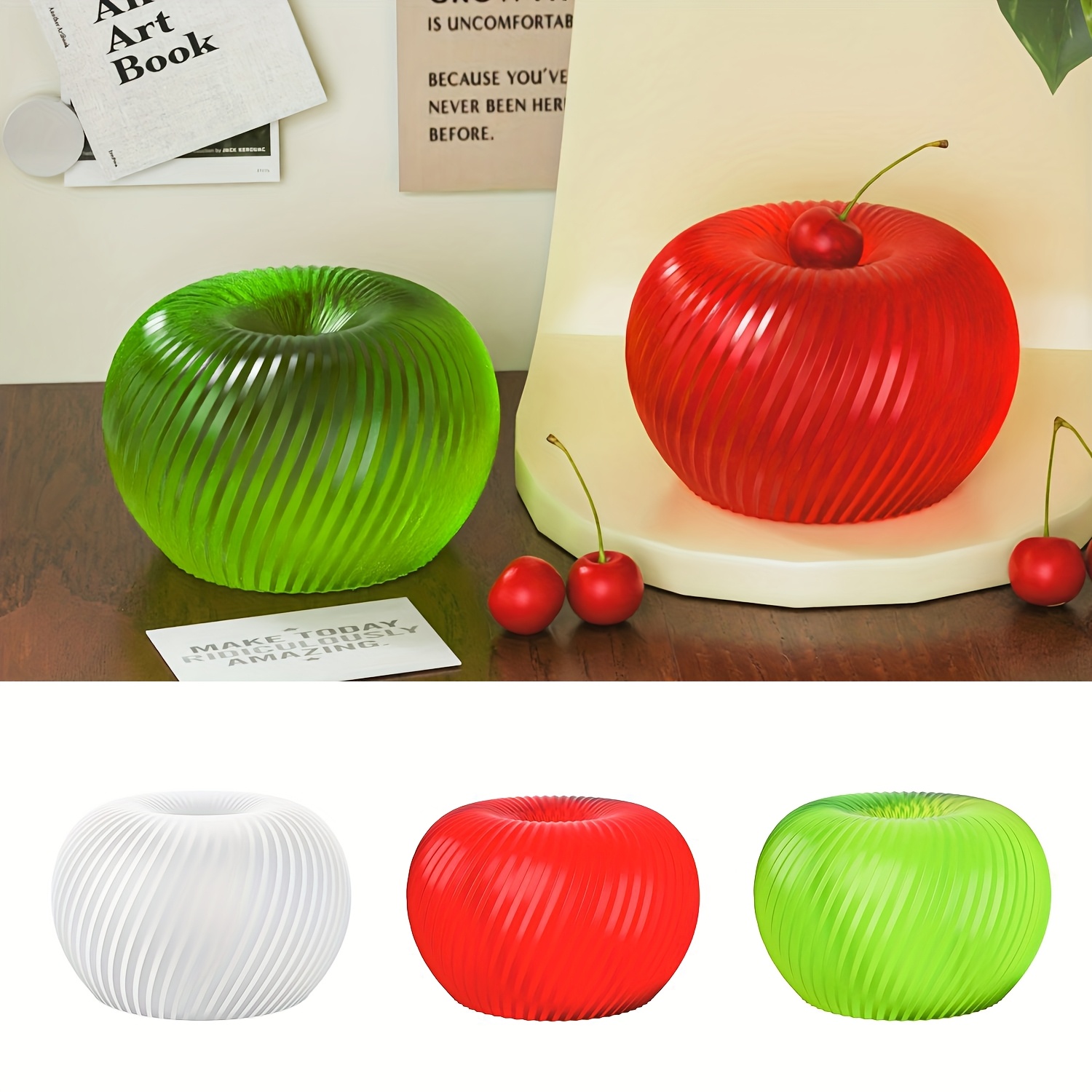 Soap Making Ideas - A trendy red apple silicone mold
