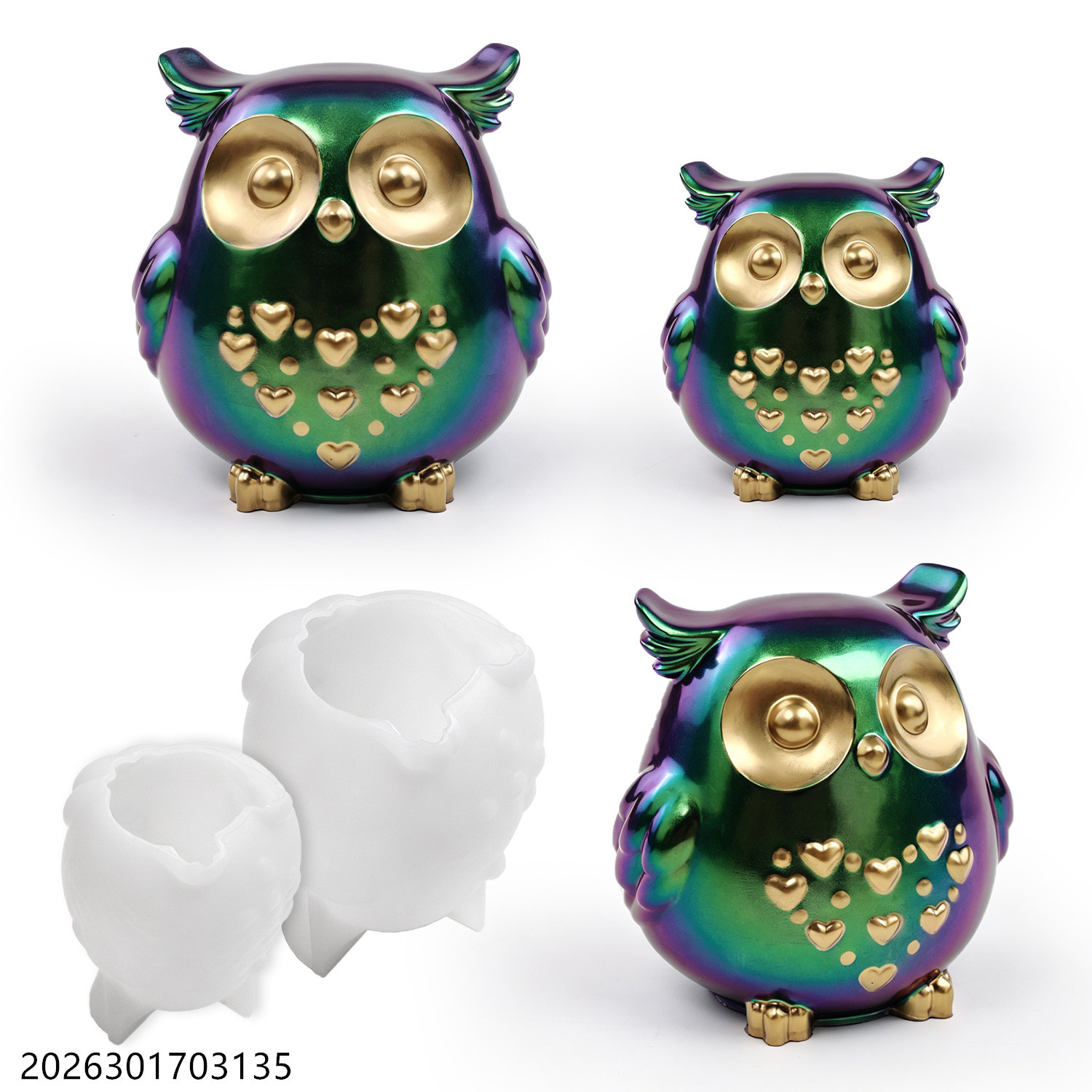 Soap Making Ideas - Owl Silicone Mold 3D Bird Shape