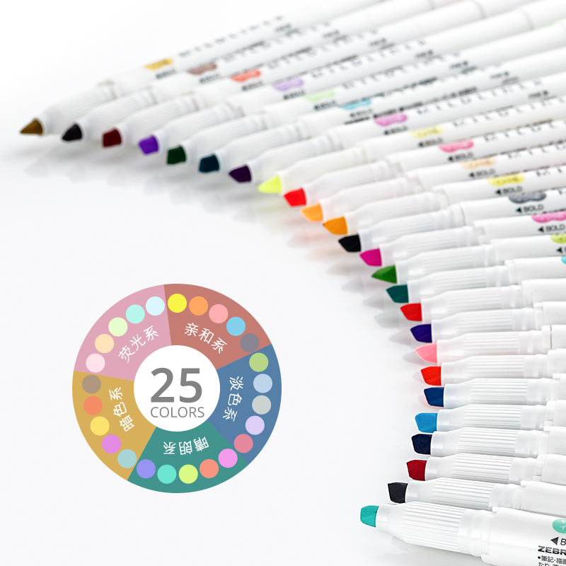 Zebra Pen Mildliner - Zebra Mildliner Liner Double Headed Highlighter