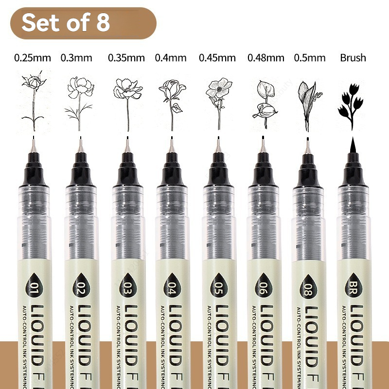 12 Tibs Black Pen Fine Line Sk - Copic Marker Sketch ulasan dan harga