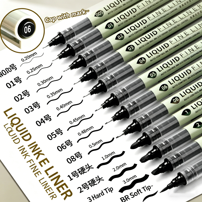 12 Tibs Black Pen Fine Line Sk - Copic Marker Sketch ulasan dan harga