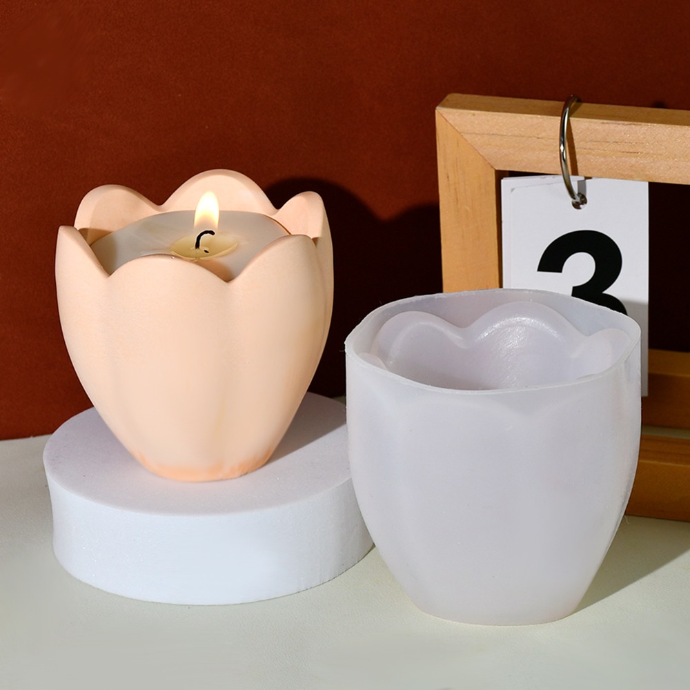 Tulip Candle Holder Silicone M - Soap Making Books ulasan dan harga