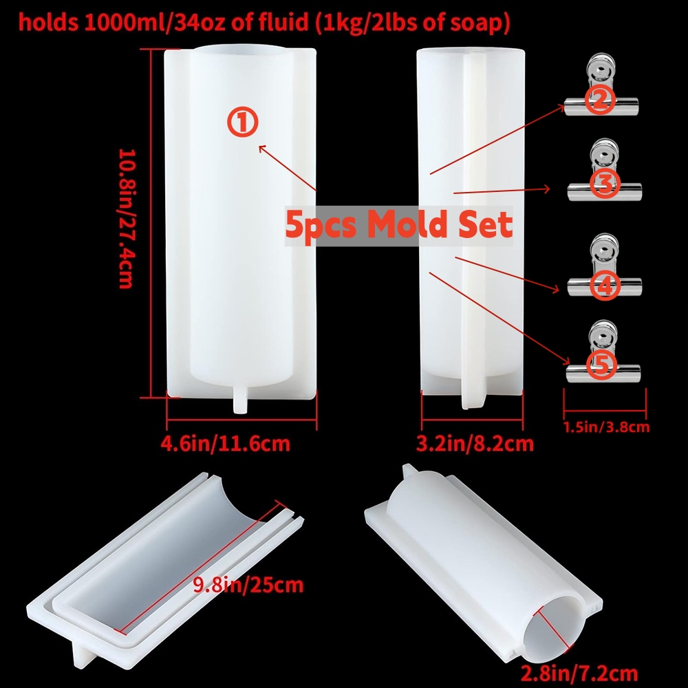 Big Cylinder Tube Soap Mold wi - Soap Making Books ulasan dan harga