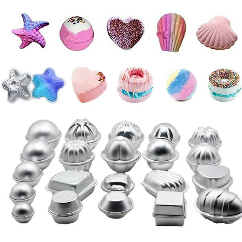 1 Pair Bath Bomb Molds Alumini - Soap Making Homemade ulasan dan harga