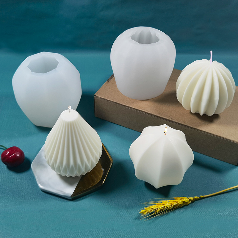 3D Silicone Candle Molds Geome - Soap Making Homemade ulasan dan harga