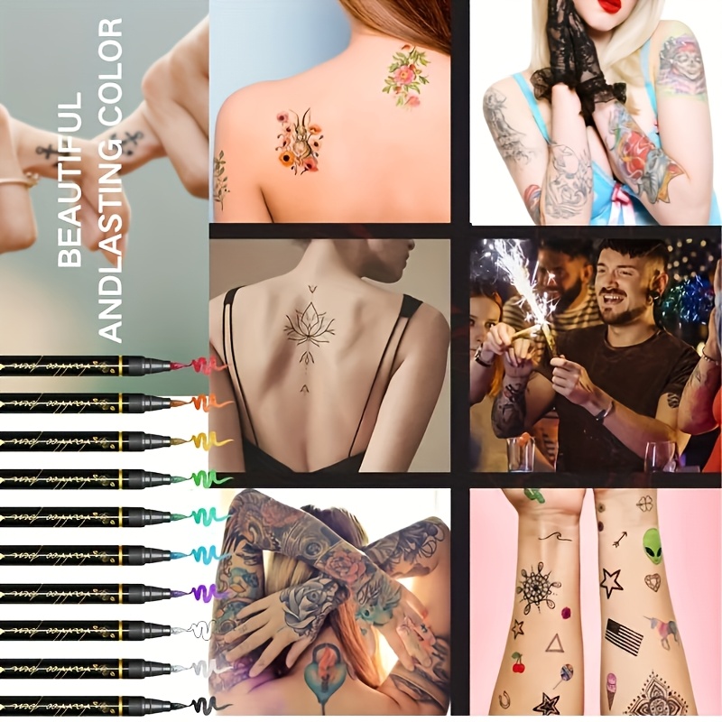Temporary Tattoo Marker Set 10 - Copic Marker Sketch ulasan dan harga