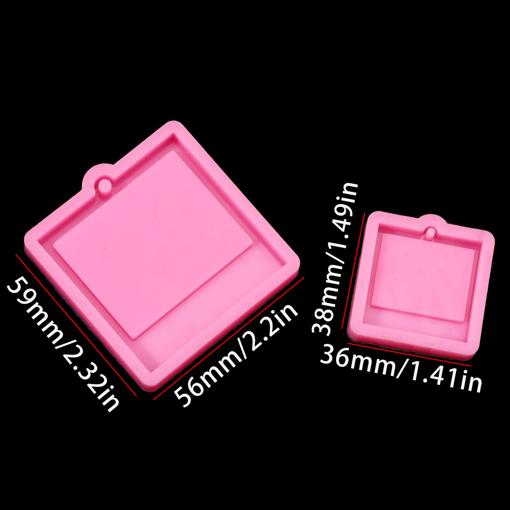 Photo Frame Epoxy Resin Keycha - Soap Making Ideas ulasan dan harga
