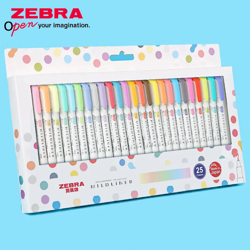 ZEBRA Mildliner Highlighter WK - Zebra Pen Mildliner ulasan dan harga