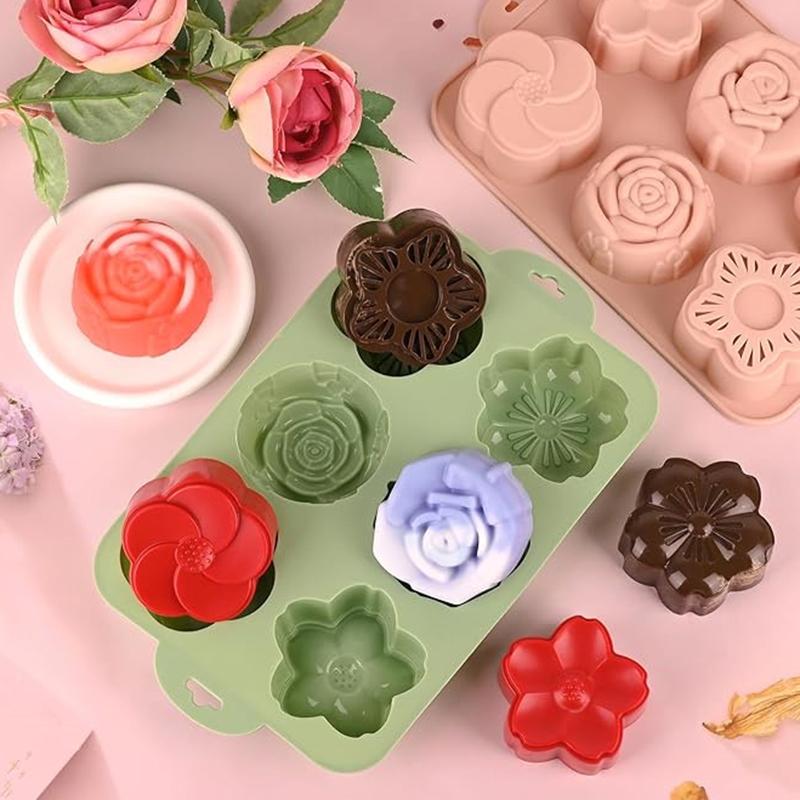 SU Flower Silicone Mold, 6 Cav - Soap Making Homemade ulasan dan harga
