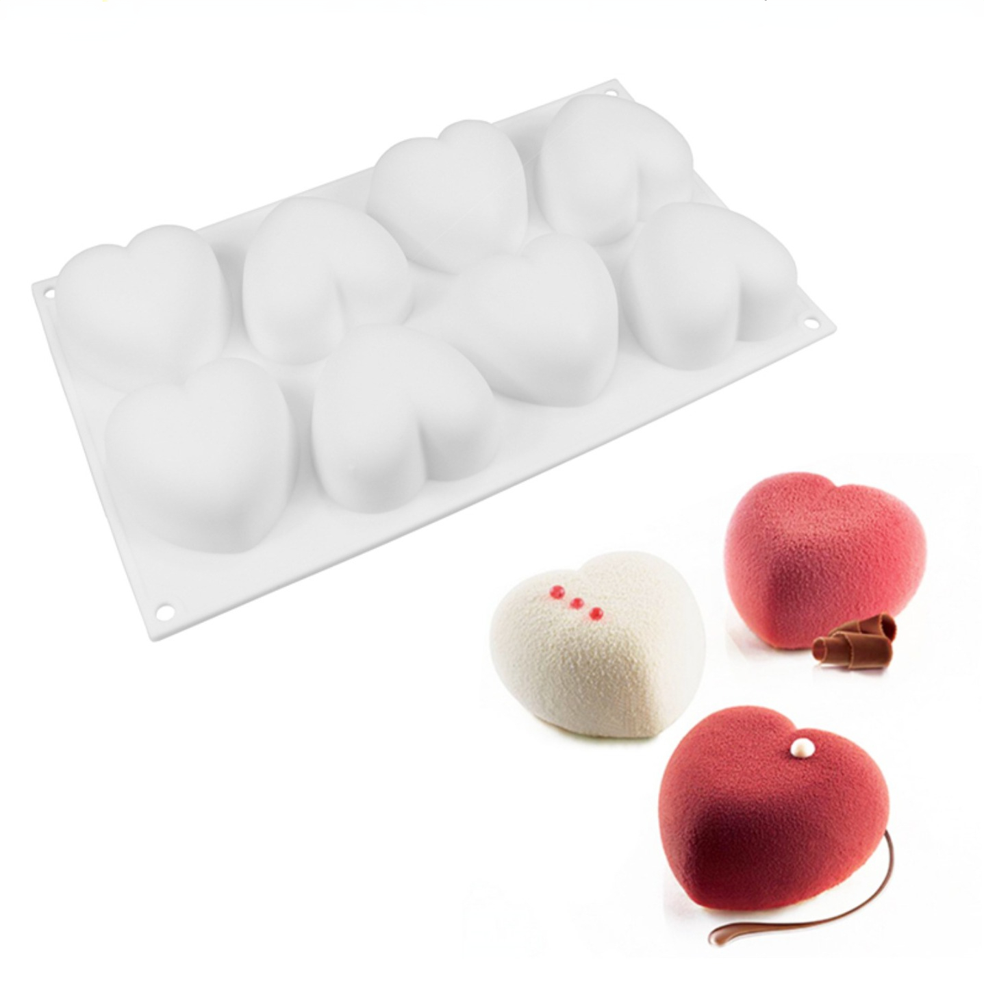 Love Heart Silicone Soap Mold  - Soap Making Ideas ulasan dan harga