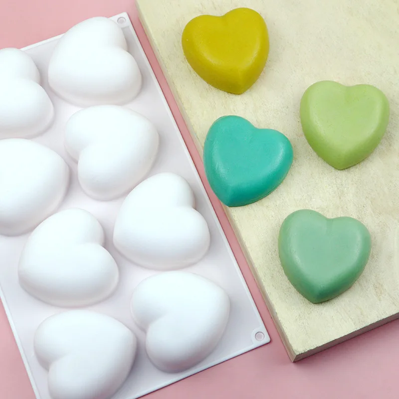 Love Heart Silicone Soap Mold  - Soap Making Ideas ulasan dan harga