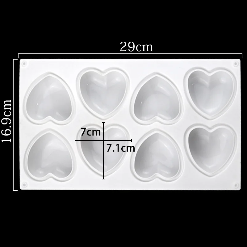 Love Heart Silicone Soap Mold  - Soap Making Ideas ulasan dan harga