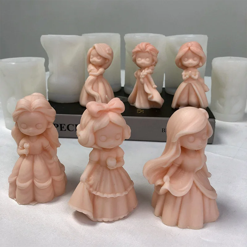 6 Princess Doll Silicone Candl - Soap Making At Home ulasan dan harga