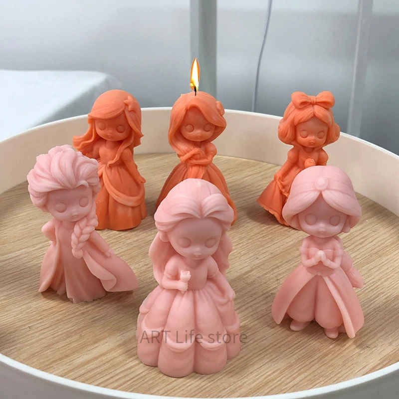 6 Princess Doll Silicone Candl - Soap Making At Home ulasan dan harga