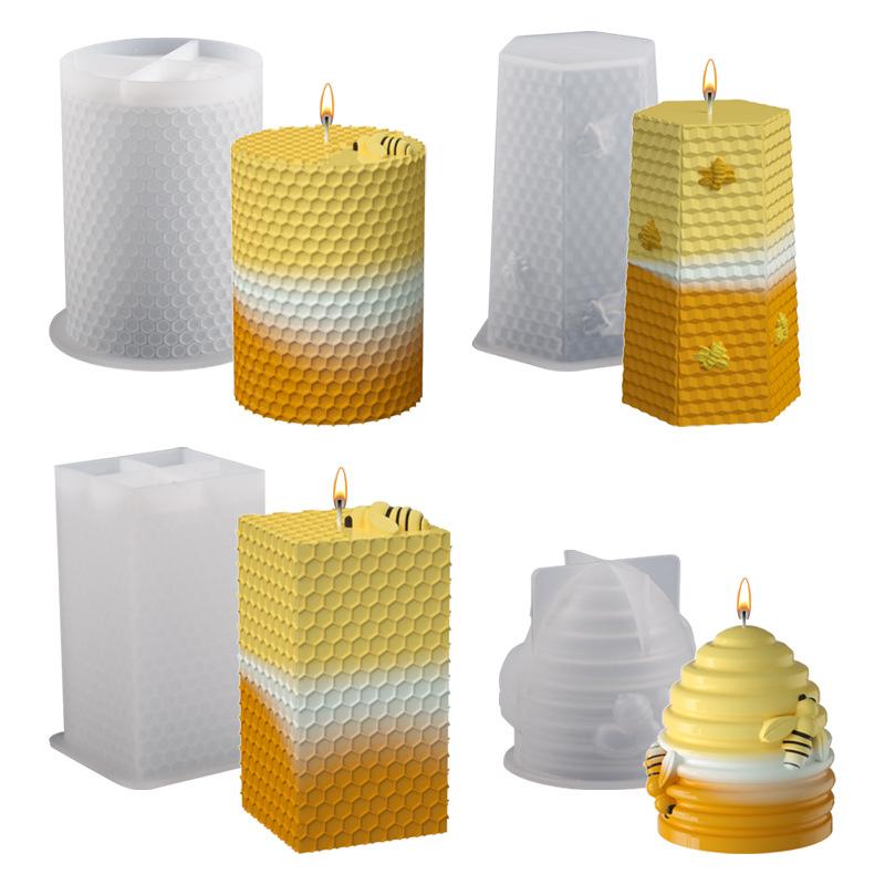 Candle Silicone Mold 3D Bee Ho - Soap Making Homemade ulasan dan harga