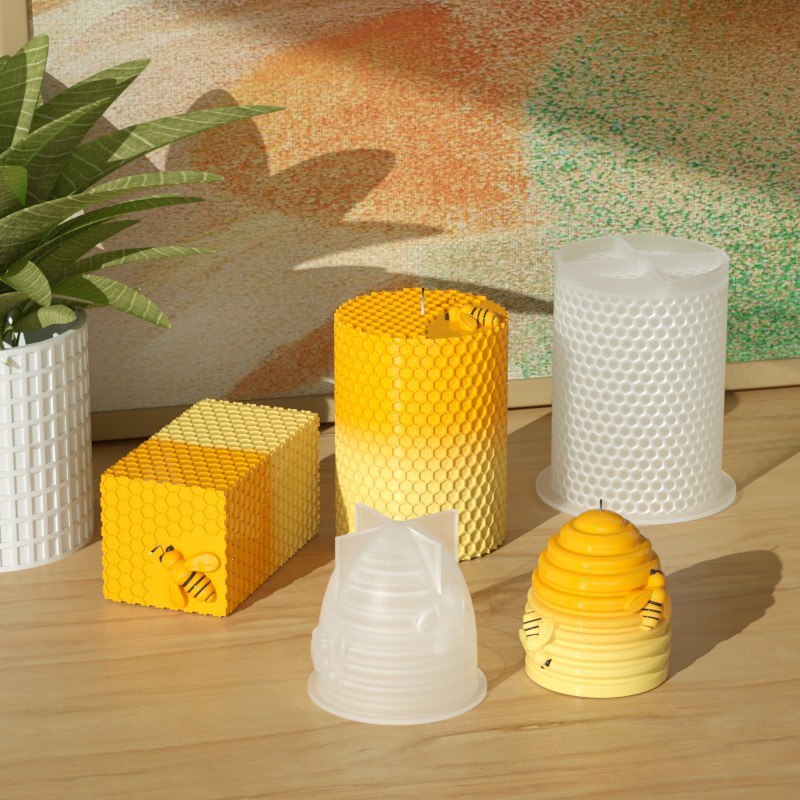 Candle Silicone Mold 3D Bee Ho - Soap Making Homemade ulasan dan harga